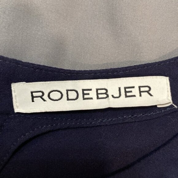 Rodebjer Lindy Blue Pablum Frill Long Sleeve Ruffle Tunic - Picture 13 of 15